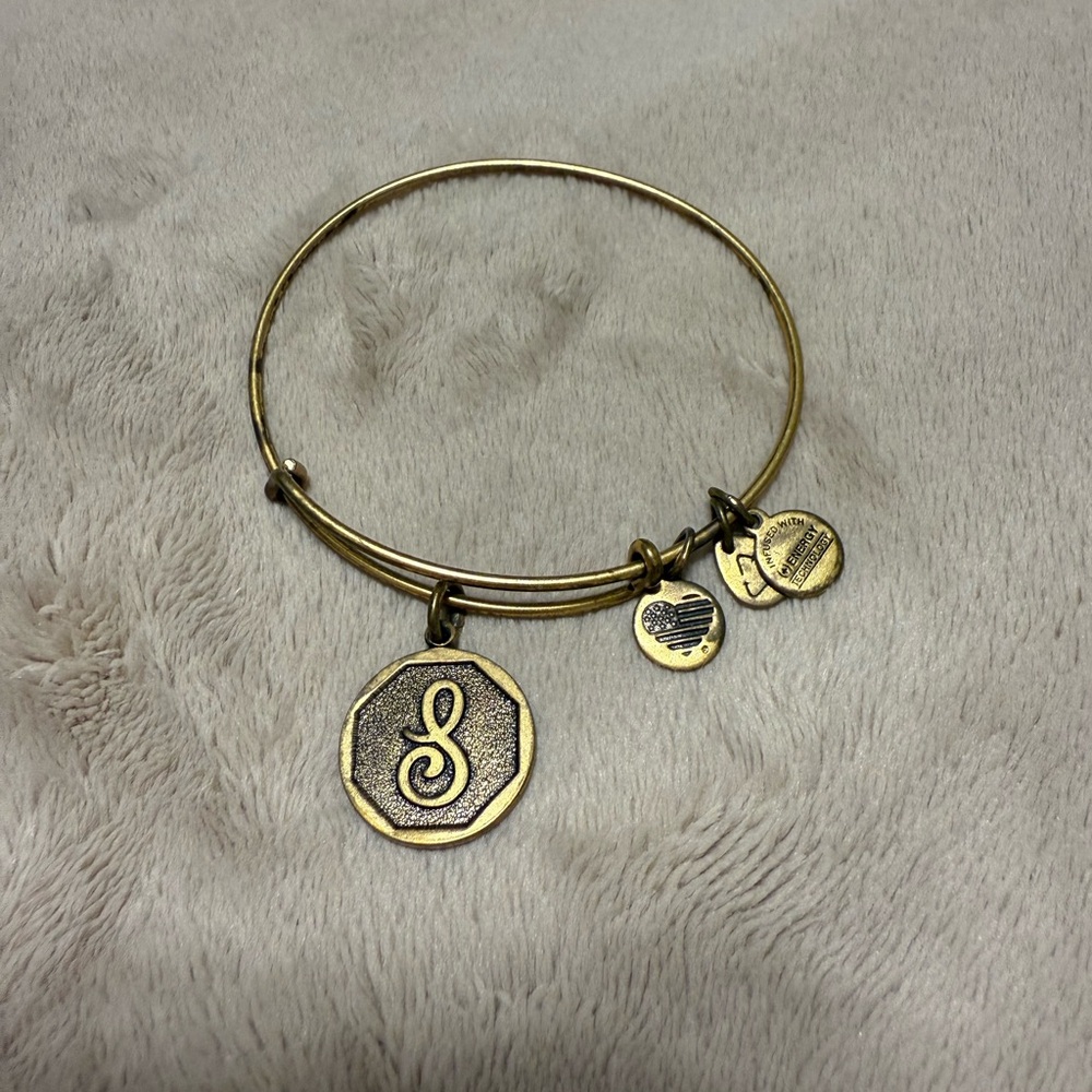 Alex and Ani S Initial Bracelet